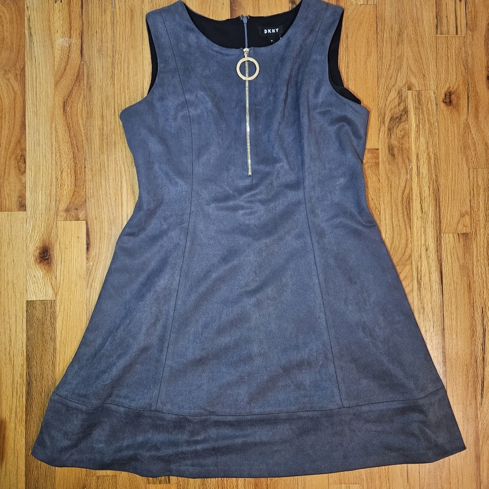 DKNY Faux suede dress